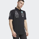 Mercedes - AMG Petronas Formula One 2025 Men's Team Polo Shirt - White/Black Polos Mercedes AMG Petronas 