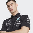 Mercedes - AMG Petronas Formula One 2025 Men's Team Polo Shirt - White/Black Polos Mercedes AMG Petronas 