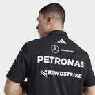 Mercedes - AMG Petronas Formula One 2025 Men's Team Polo Shirt - White/Black Polos Mercedes AMG Petronas 