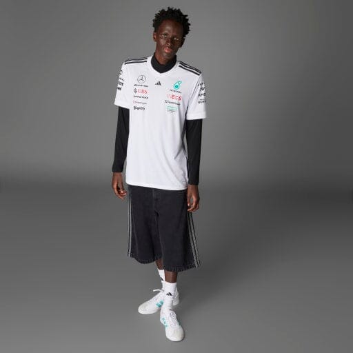 Mercedes - AMG Petronas Formula One 2025 Men's Team Driver Jersey - Black/White T-shirts Mercedes AMG Petronas 