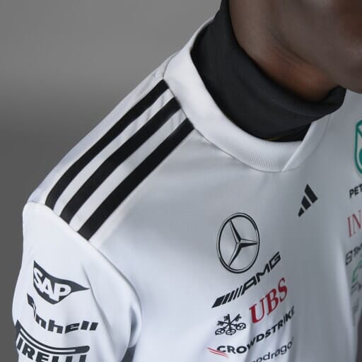 Mercedes - AMG Petronas Formula One 2025 Men's Team Driver Jersey - Black/White T-shirts Mercedes AMG Petronas 