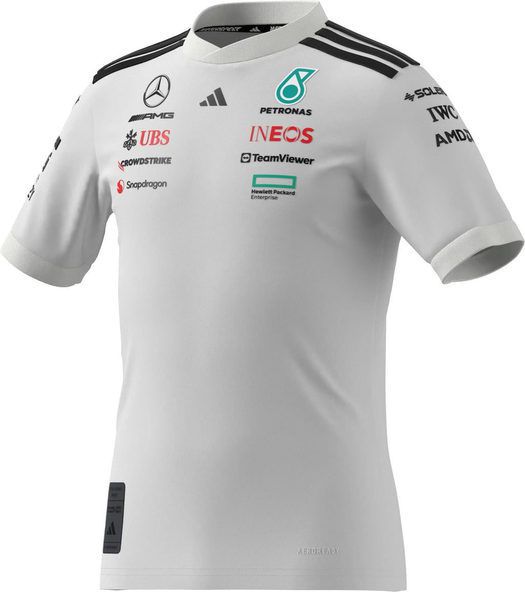 Mercedes - AMG Petronas Formula One 2025 Kids Team Driver Jersey - Black/White T-shirts Mercedes AMG Petronas 