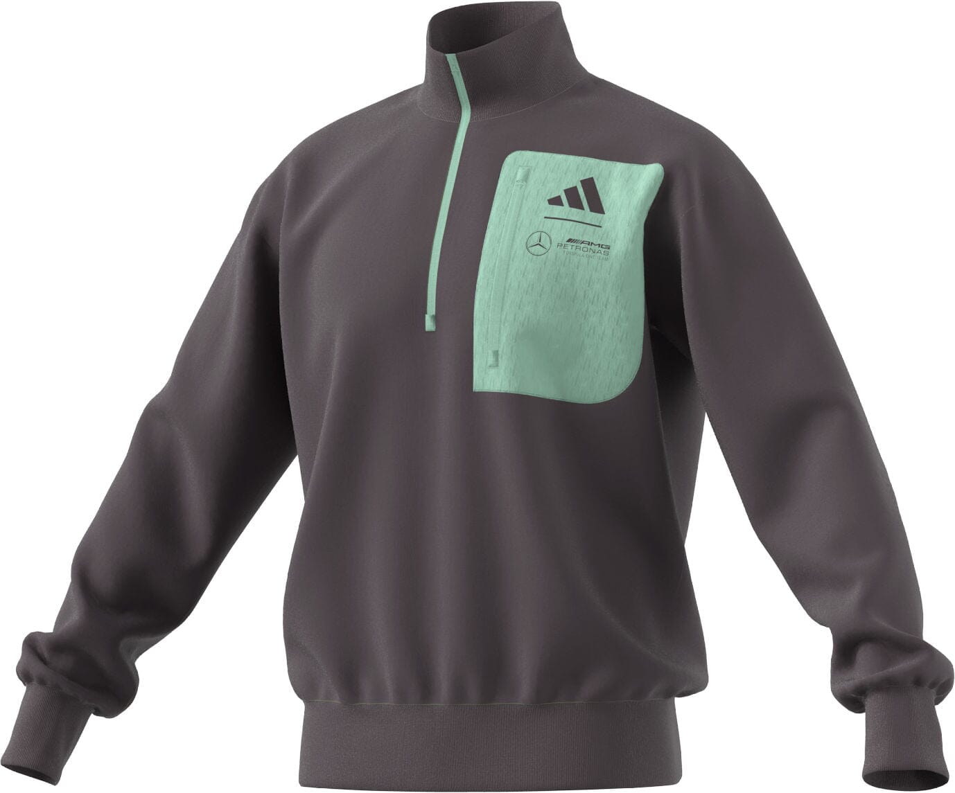 その他ブランド / MET PRET/ウインタースポーツその他/MET Mercedes - AMG Petronas Formula One Men's 1/2-Zip Woven Fleece Top