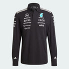 Mercedes - AMG Petronas Formula One 2026 Men's Team Long Sleeve Polo Shirt - Black Polos Mercedes AMG Petronas 