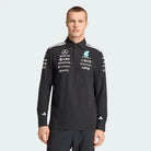 Mercedes - AMG Petronas Formula One 2026 Men's Team Long Sleeve Polo Shirt - Black Polos Mercedes AMG Petronas 