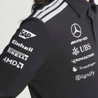 Mercedes - AMG Petronas Formula One 2026 Men's Team Long Sleeve Polo Shirt - Black Polos Mercedes AMG Petronas 