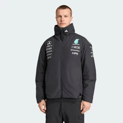 Mercedes - AMG Petronas Formula One 2026 Men's Team Jacket - Black Jackets Mercedes AMG Petronas 