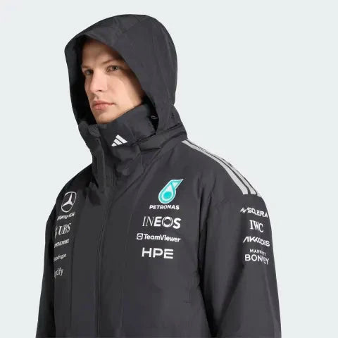 Mercedes - AMG Petronas Formula One 2026 Men's Team Jacket - Black Jackets Mercedes AMG Petronas 