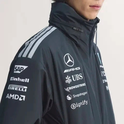Mercedes - AMG Petronas Formula One 2026 Men's Team Jacket - Black Jackets Mercedes AMG Petronas 
