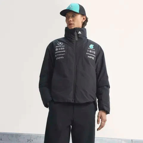 Mercedes - AMG Petronas Formula One 2026 Men's Team Jacket - Black Jackets Mercedes AMG Petronas 