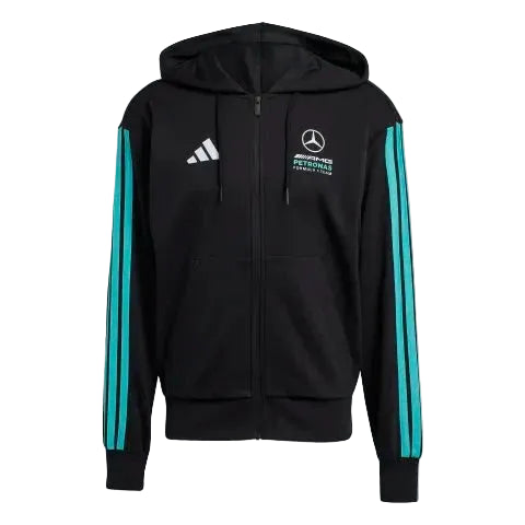 Mercedes - AMG Petronas Formula One Men's DNA Full-Zip Hoodie - Black Hoodies Mercedes AMG Petronas 
