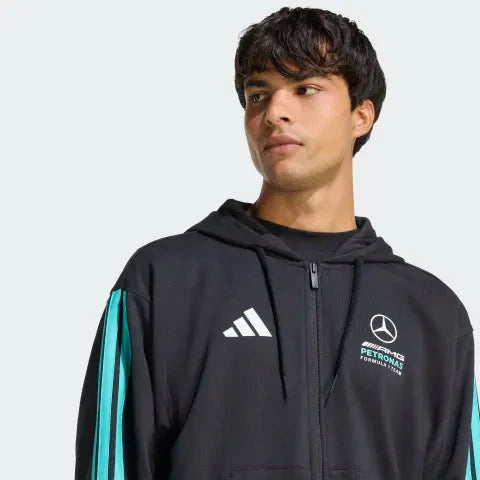 Mercedes - AMG Petronas Formula One Men's DNA Full-Zip Hoodie - Black Hoodies Mercedes AMG Petronas 