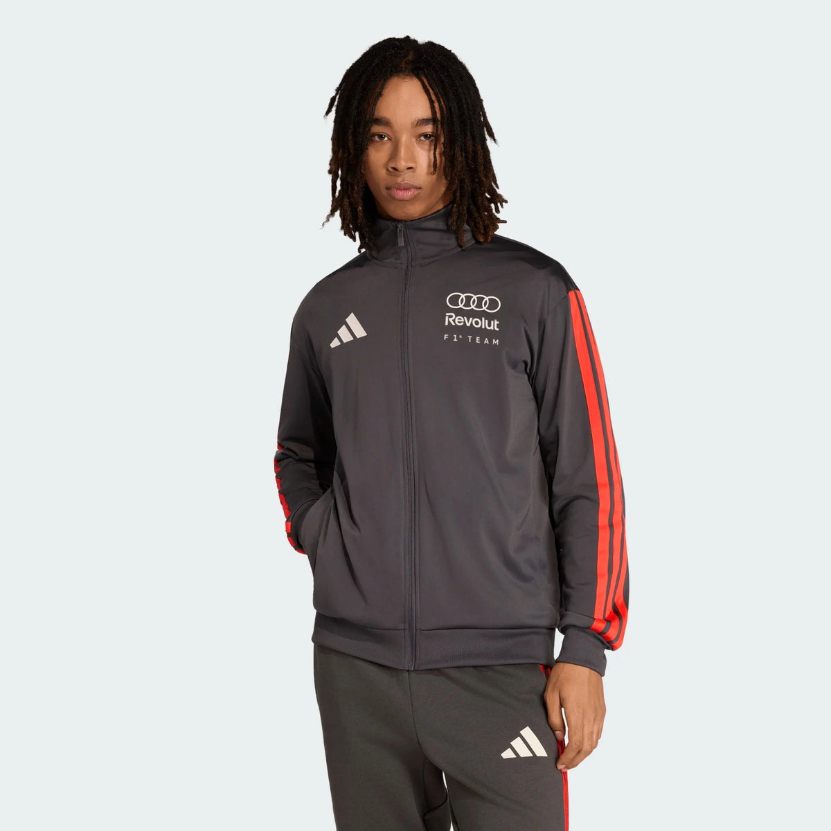 Audi Formula One Men's Team DNA Track Jacket - Gray Jackets Audi F1 