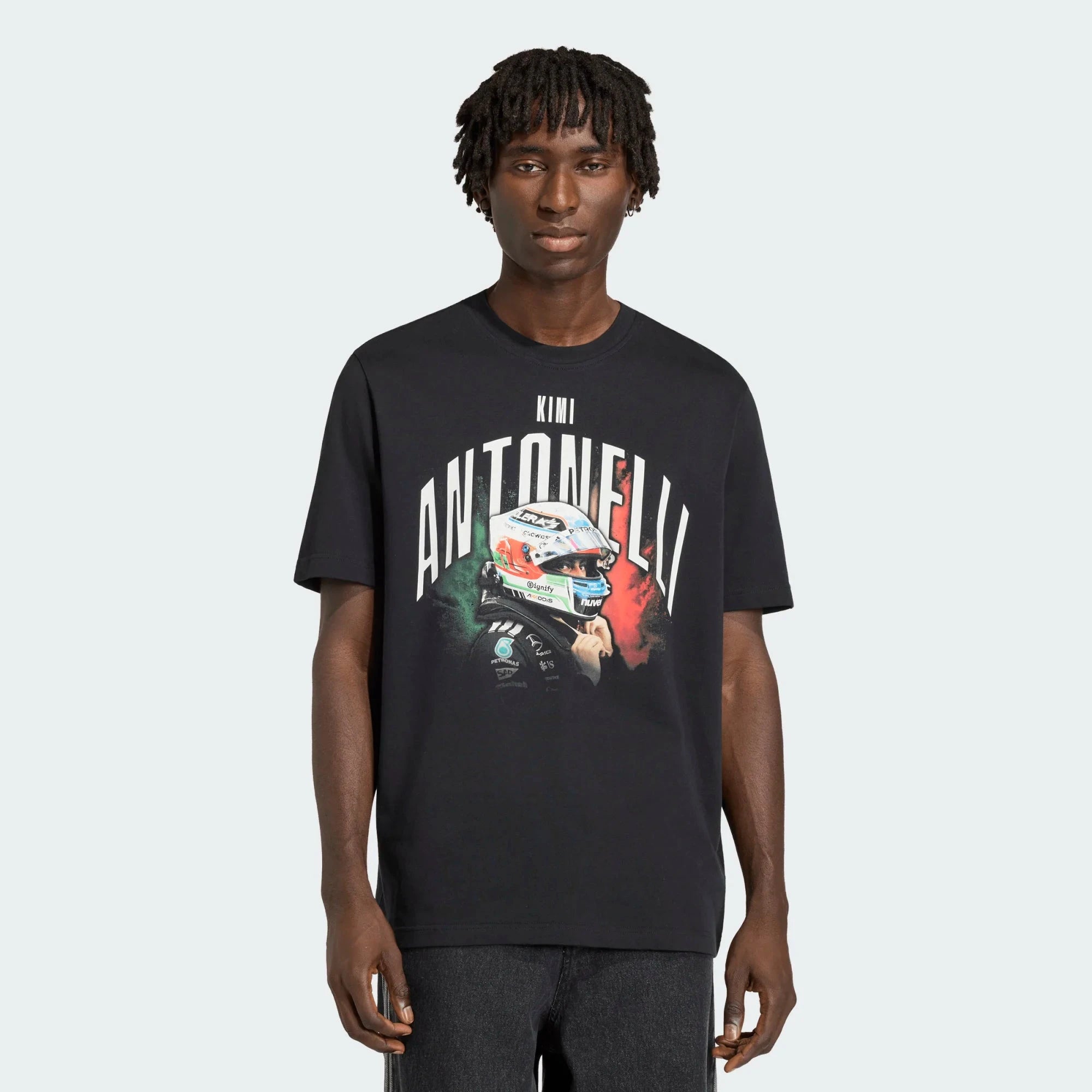 Mercedes - AMG Petronas Formula One Kimi Antonelli Men's Graphic T-Shirt - Black T-shirts Mercedes AMG Petronas 
