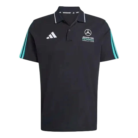 Mercedes - AMG Petronas Formula One Men's DNA Polo Shirt - Black Polos Mercedes AMG Petronas 