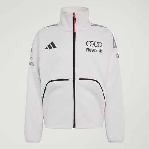 Audi Formula One Men's 2026 Team Full Zip Sweatshirt - White Sweatshirt Audi F1 