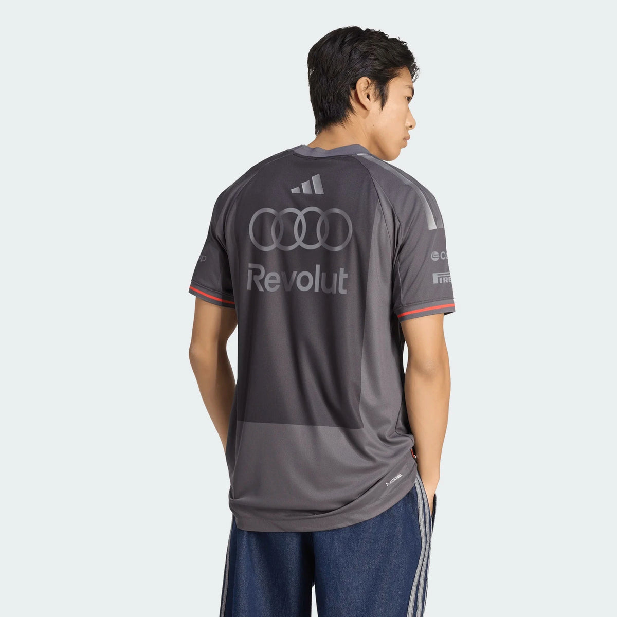 Audi Formula One Men's 2026 Team Authentic T-Shirt - Gray T-shirts Audi F1 