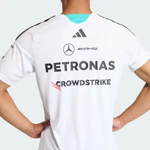 Mercedes - AMG Petronas Formula One 2026 Men's Team Jersey T-Shirt - White/Black T-shirts Mercedes AMG Petronas 