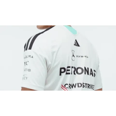 Mercedes - AMG Petronas Formula One 2026 Men's Team Jersey T-Shirt - White/Black T-shirts Mercedes AMG Petronas 