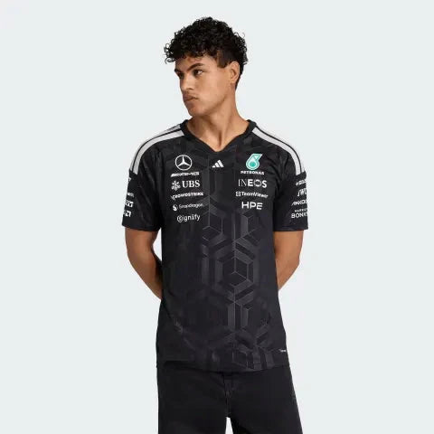 Mercedes - AMG Petronas Formula One 2026 Men's Team Jersey T-Shirt - White/Black T-shirts Mercedes AMG Petronas 