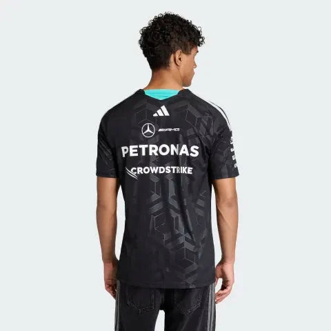 Mercedes - AMG Petronas Formula One 2026 Men's Team Jersey T-Shirt - White/Black T-shirts Mercedes AMG Petronas 