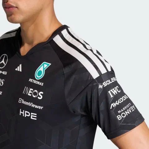 Mercedes - AMG Petronas Formula One 2026 Men's Team Jersey T-Shirt - White/Black T-shirts Mercedes AMG Petronas 