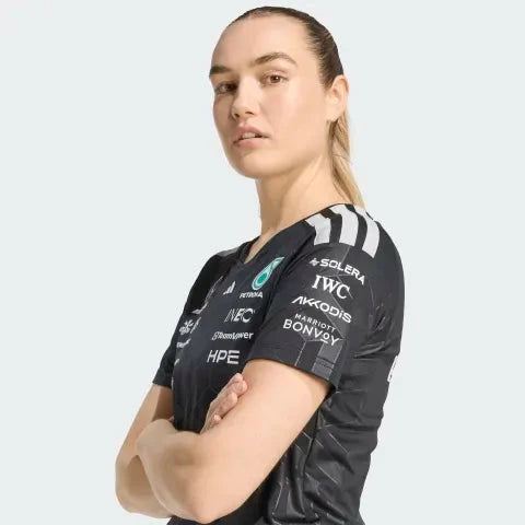 Mercedes - AMG Petronas Formula One 2026 Women's Team Driver Jersey - Black T-shirts Mercedes AMG Petronas 