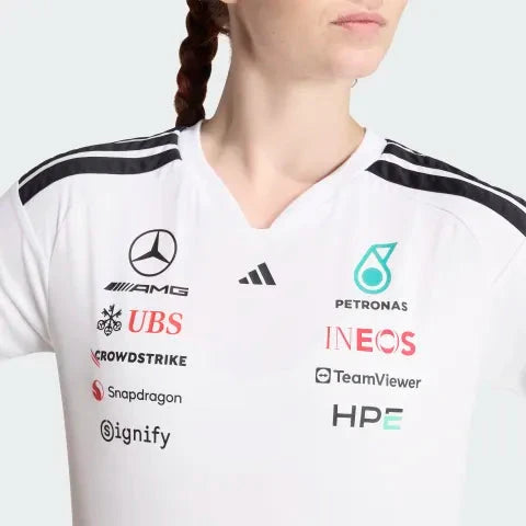 Mercedes - AMG Petronas Formula One 2026 Women's Team Driver Jersey - Black/White T-shirts Mercedes AMG Petronas 