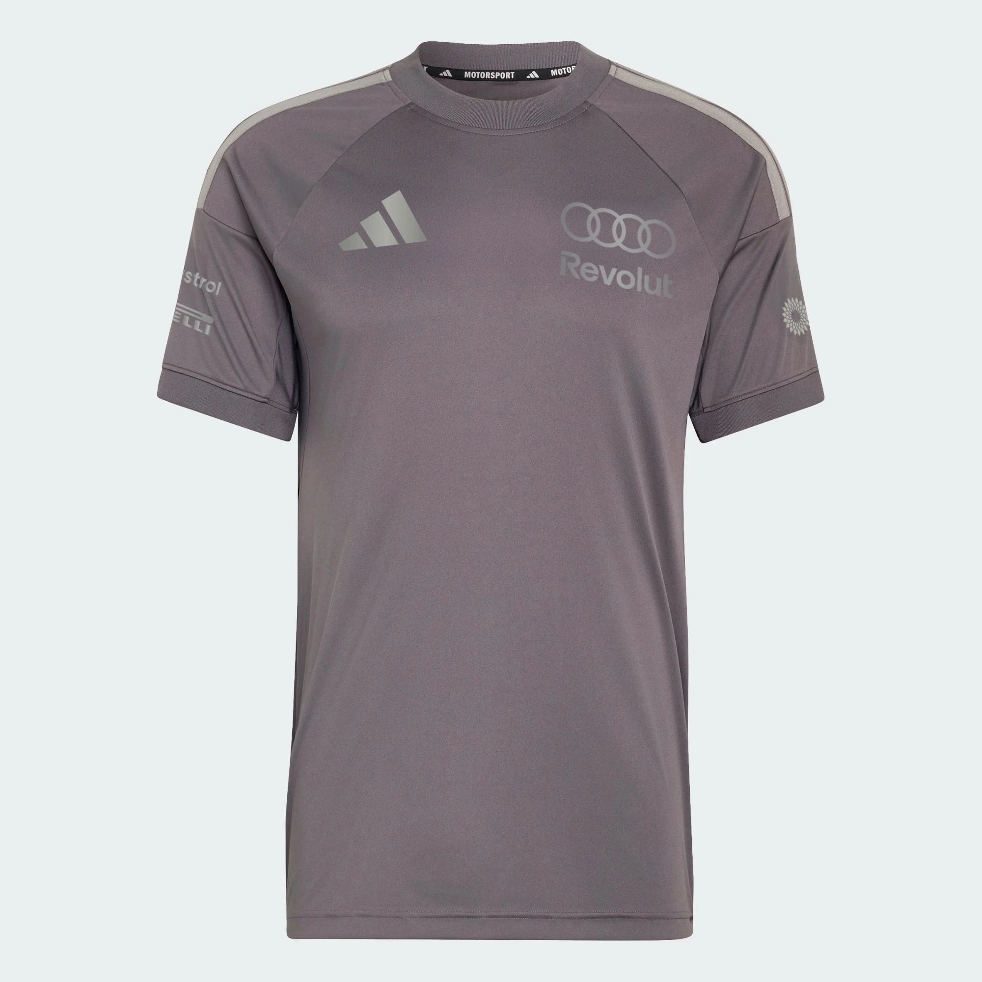 Audi Formula One Men's 2026 Team Replica Driver T-Shirt - Gray T-shirts Audi F1 