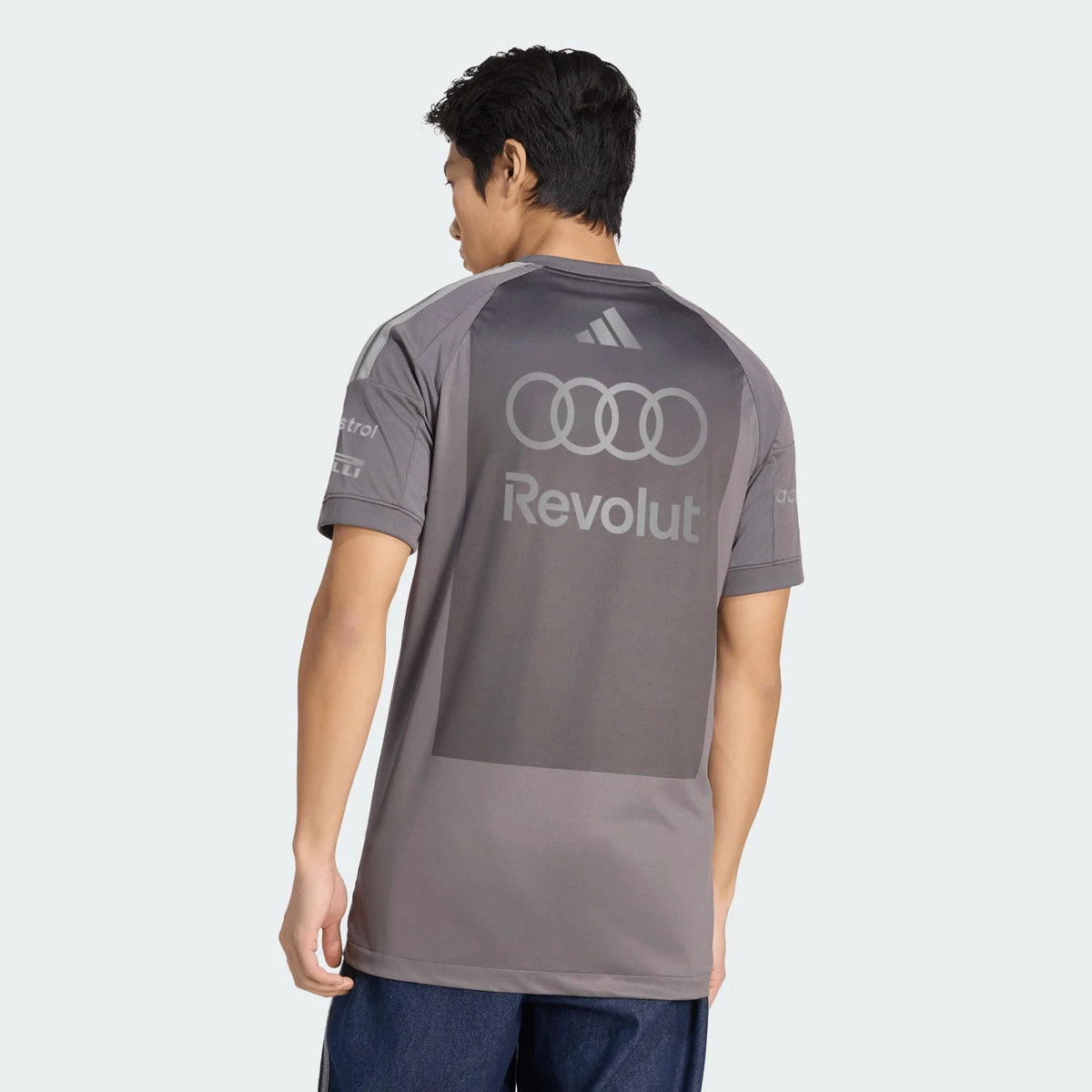 Audi Formula One Men's 2026 Team Replica Driver T-Shirt - Gray T-shirts Audi F1 