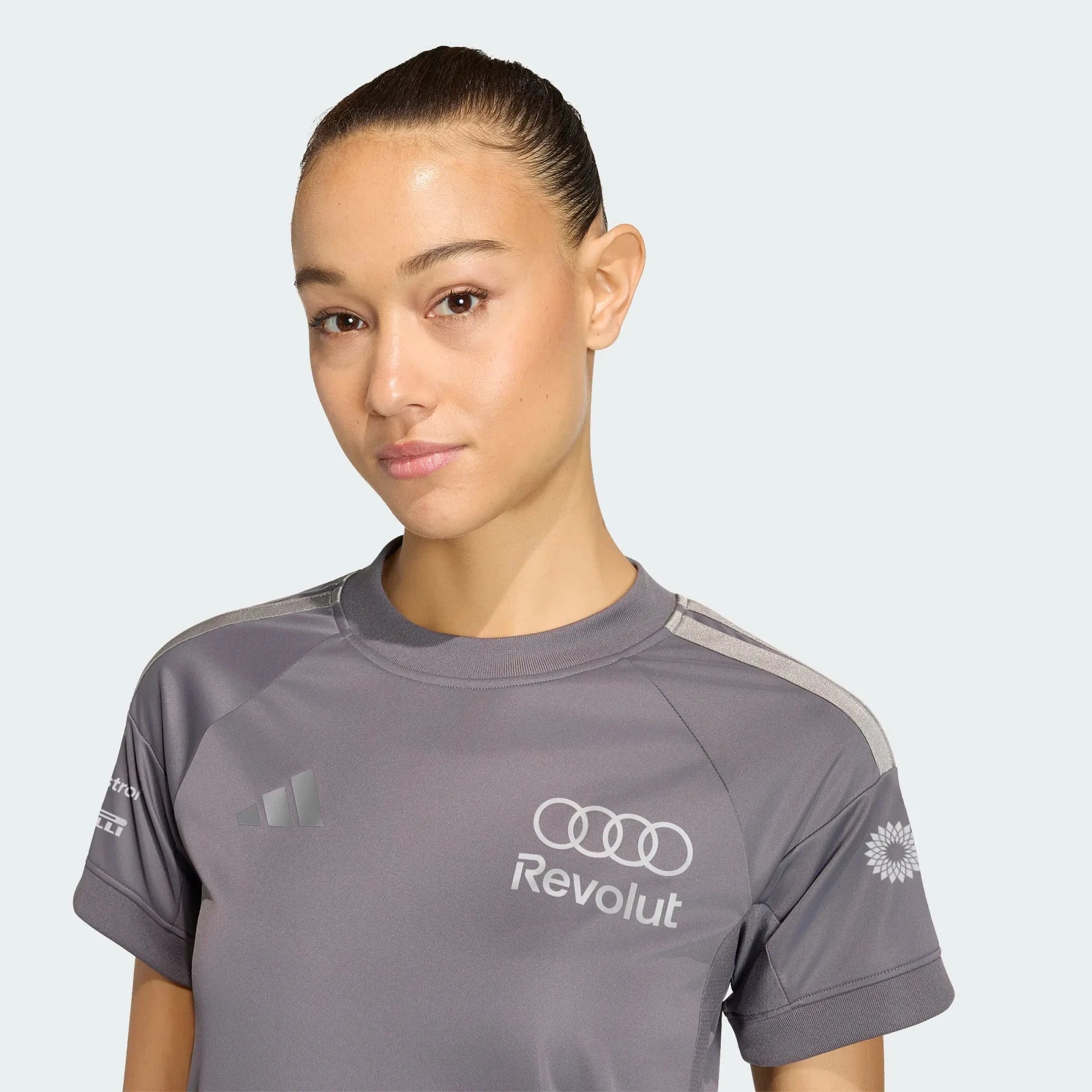 Audi Formula One Women's 2026 Team Drivers T-Shirt - Gray T-shirts Audi F1 