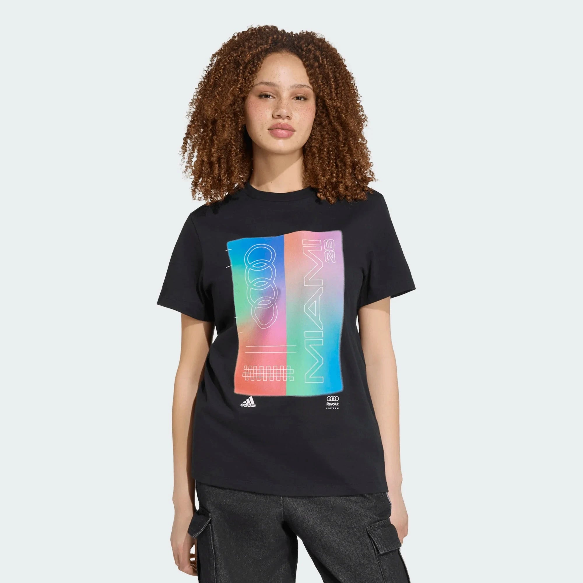 Audi Formula One Women's Special Edition Miami GP T-Shirt - Black T-shirts Audi F1 