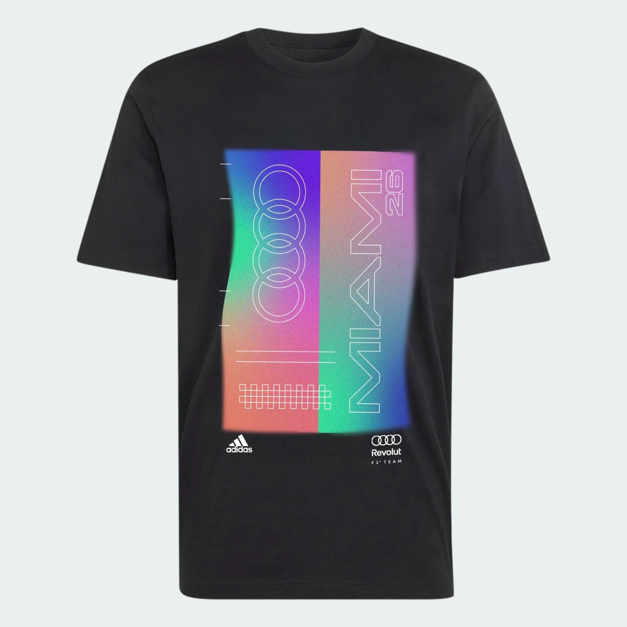 Audi Formula One Men's Special Edition Miami GP T-Shirt - Black T-shirts Audi F1 