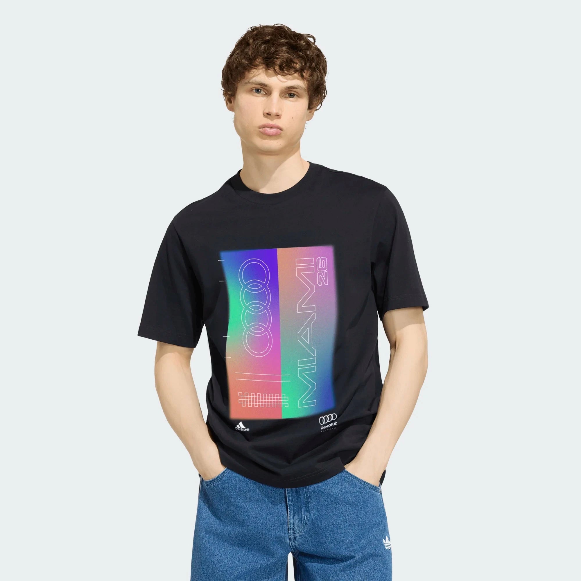Audi Formula One Men's Special Edition Miami GP T-Shirt - Black T-shirts Audi F1 