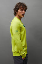 Aston Martin F1 Kimoa Fernando Alonso #14 Patch Sweatshirt - Lime Sweatshirt Aston Martin F1 