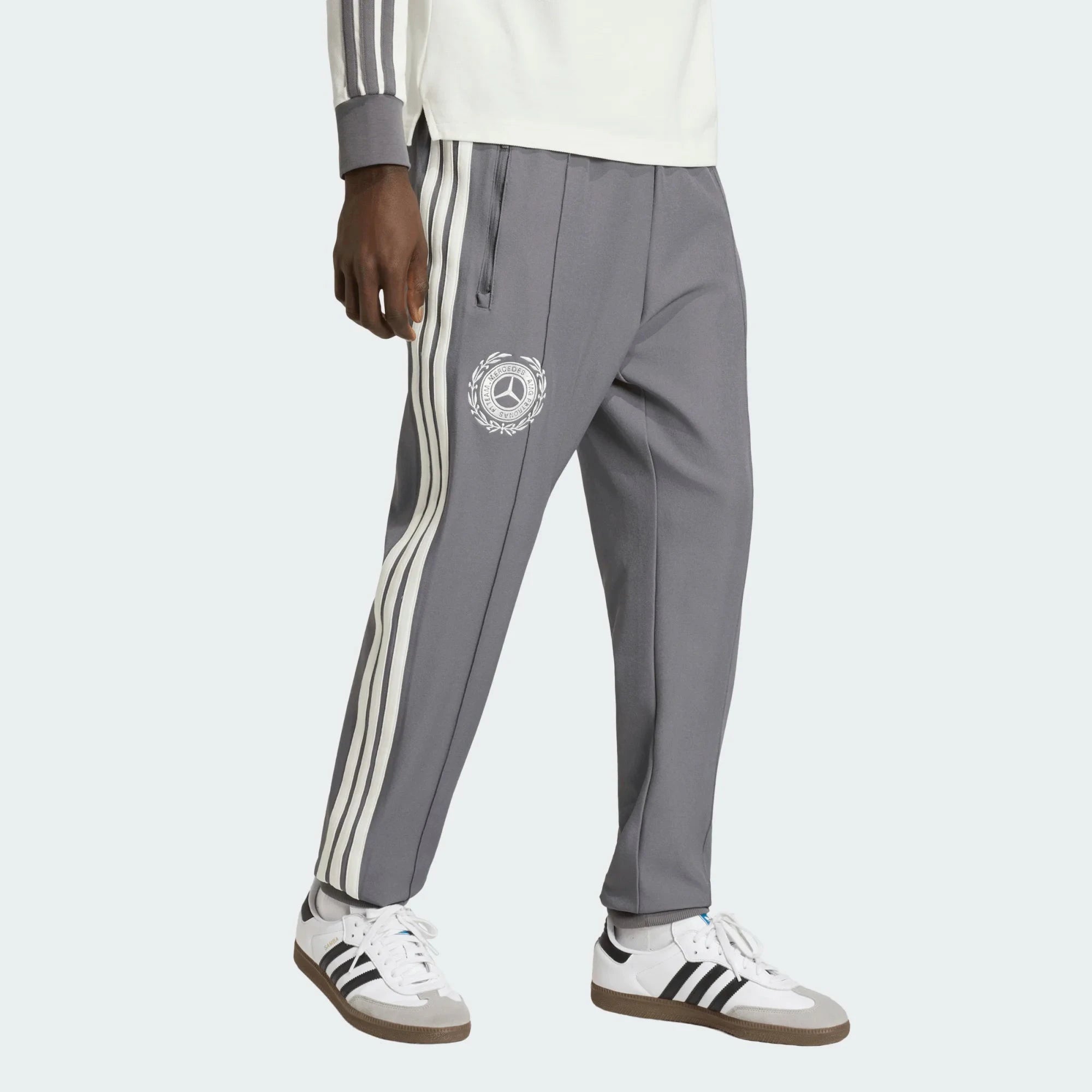 Mercedes - AMG Petronas Formula One Men's Silver Arrows Track Pants - Gray Pants Mercedes AMG Petronas 