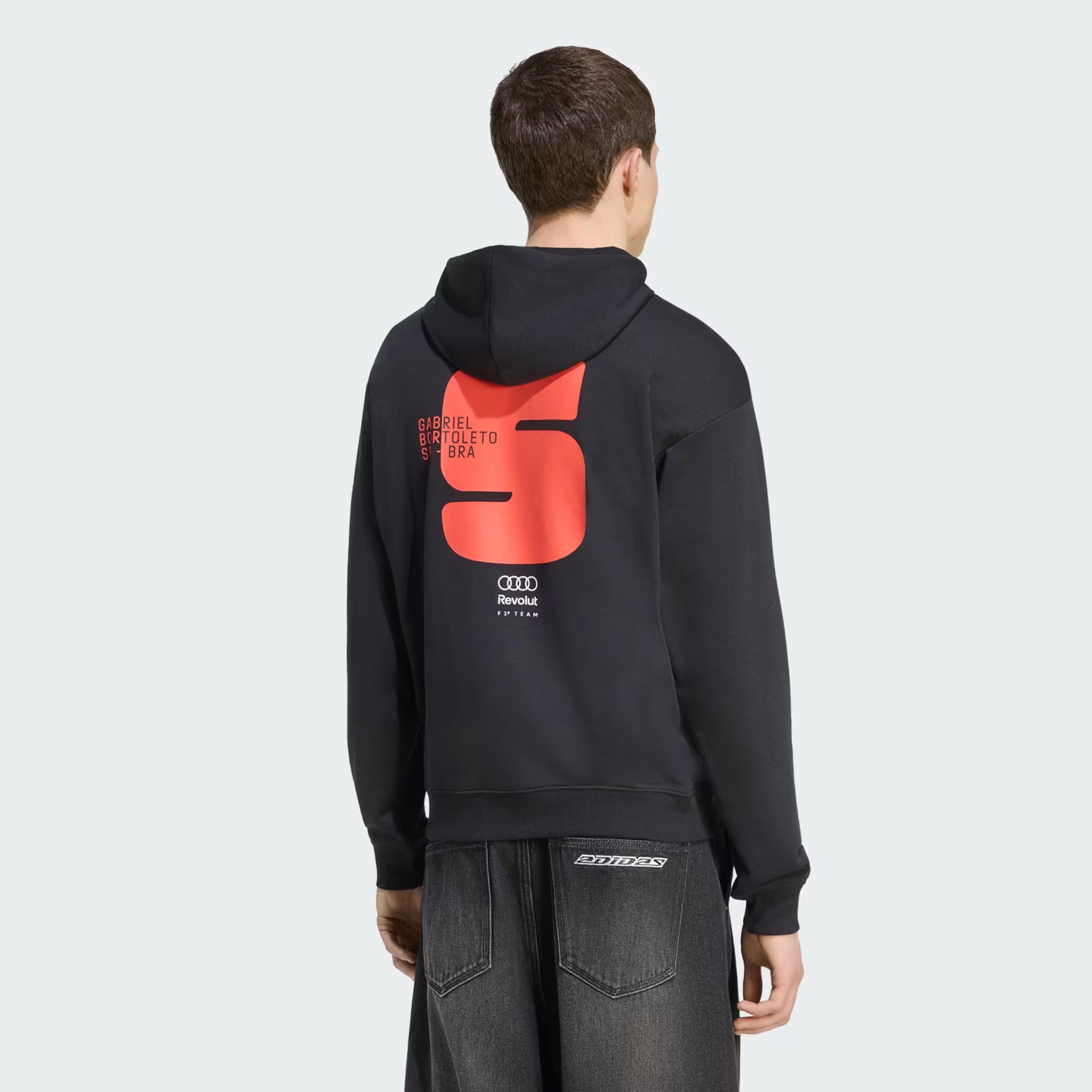 Audi Formula One Men's Team Gabriel Bortoleto Hoodie - Black Hoodies Audi F1 