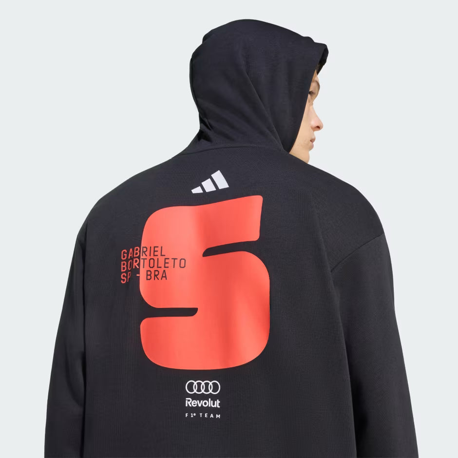 Audi Formula One Men's Team Gabriel Bortoleto Hoodie - Black Hoodies Audi F1 