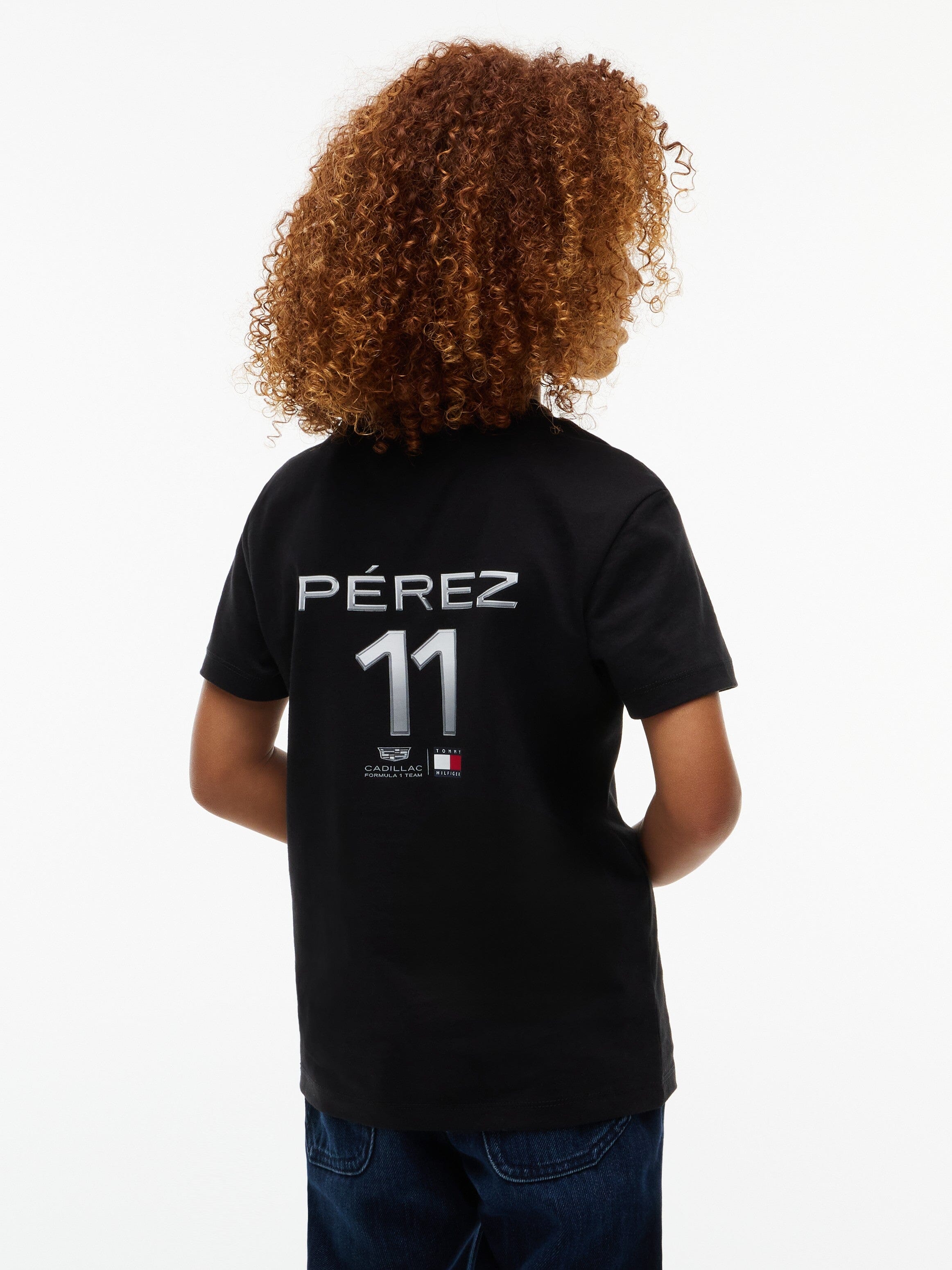 Cadillac F1 Racing Kids Sergio "Checo" Perez Chevron T-Shirt - Youth Black T-shirts Cadillac F1 