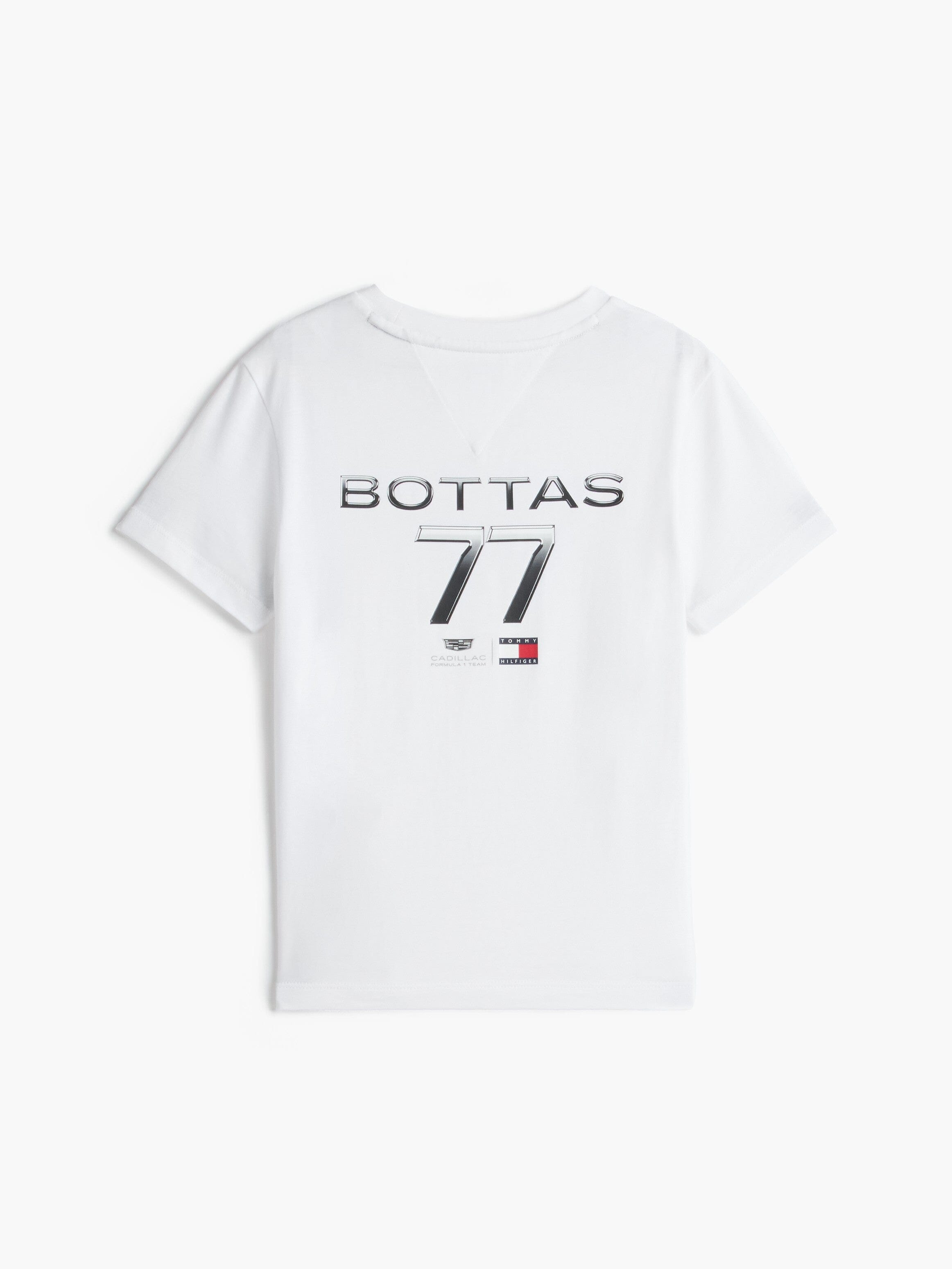 Cadillac F1 Racing Kids Valtteri Bottas Chevron T-Shirt - Youth White T-shirts Cadillac F1 