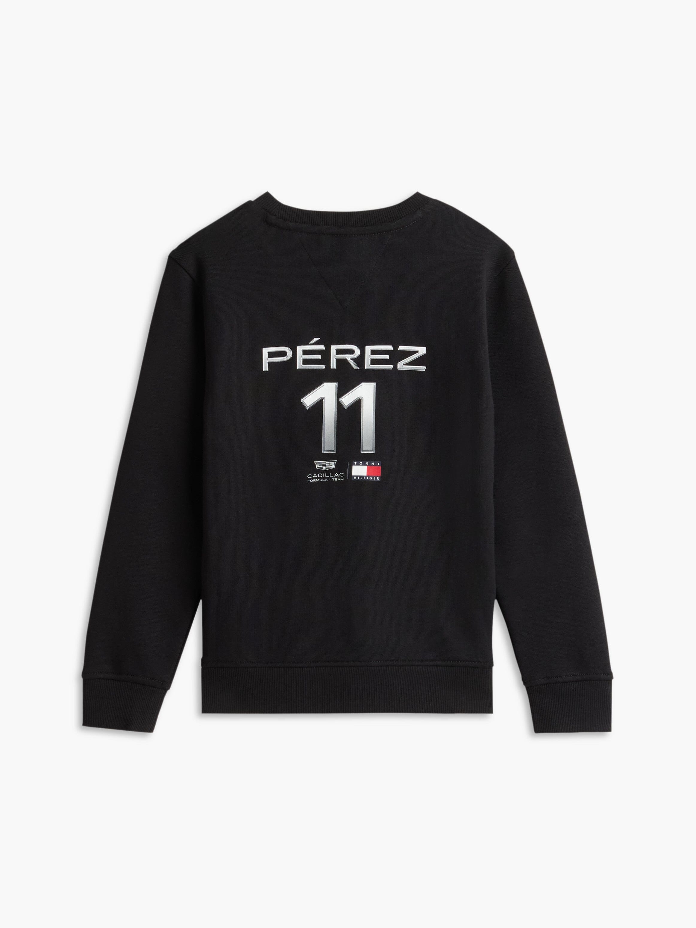 Cadillac F1 Racing Kids Sergio "Checo" Perez Chevron Sweatshirt - Youth Black Sweatshirts Cadillac F1 