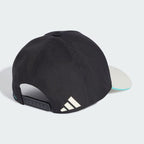 Mercedes-AMG Petronas F1 Las Vegas GP special edition cap in black with off-white visor, back view