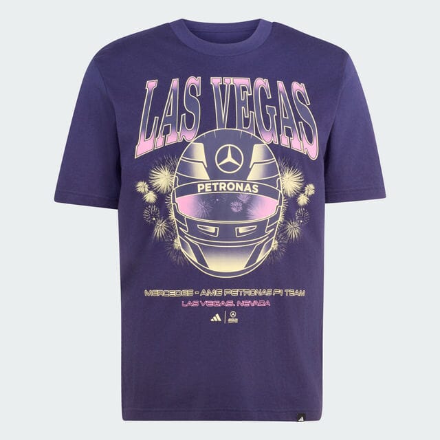 Mercedes - AMG Petronas F1 Men's SE Las Vegas GP T-Shirt - Navy T-Shirts Mercedes AMG Petronas 