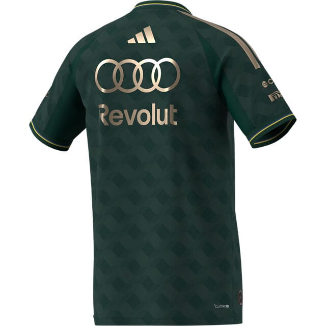 Audi Formula One Men's 2026 SE Sao Paulo Brazil GP Team Driver Authentic Jersey - Green T-shirts Audi F1 
