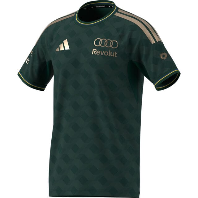 Audi Formula One Men's 2026 SE Sao Paulo Brazil GP Team Driver Authentic Jersey - Green T-shirts Audi F1 