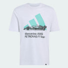 Mercedes - AMG Petronas Formula One Men's Team Graphic T-Shirt - Light Grey/Semi Mint Rush T-shirts Mercedes AMG Petronas XXS Gray 