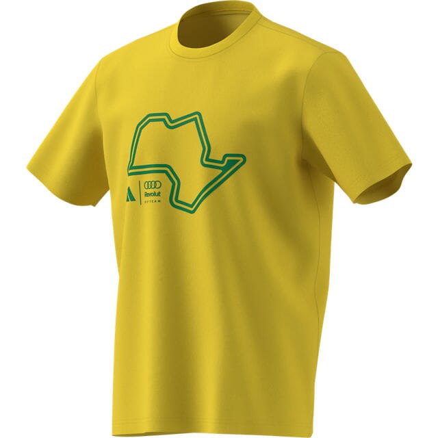 Audi Formula One Men's 2026 SE Sao Paulo Brazil GP T-Shirt - Yellow T-shirts Audi F1 