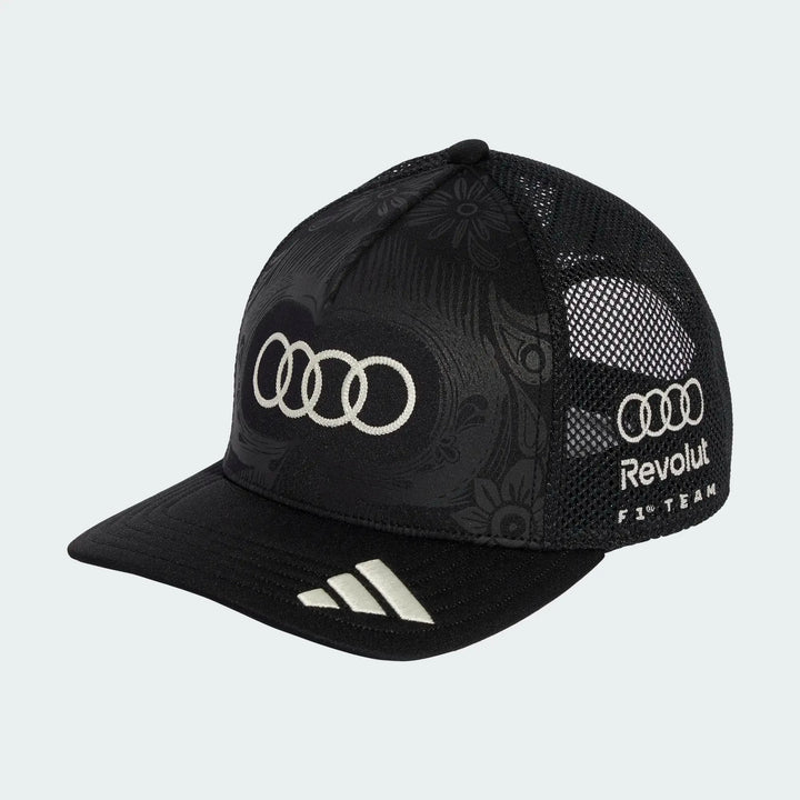 Audi F1 2026 SE Mexico GP Team Baseball Hat - Black Hats Audi F1 
