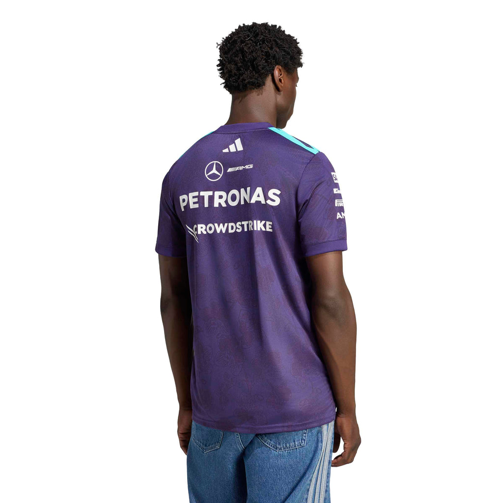Mercedes - AMG Petronas F1 Men's Special Edition Singapore GP Vanda Bloom T-Shirt - Purple T-shirts Mercedes AMG Petronas 