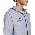 Mercedes - AMG Petronas F1 Men's "AMG" Windbreaker Jacket - Light Gray Jackets Mercedes AMG Petronas 